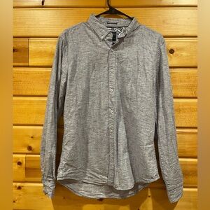 Denim & Flower Light Grey/Blue Men’s Button Down Size Medium